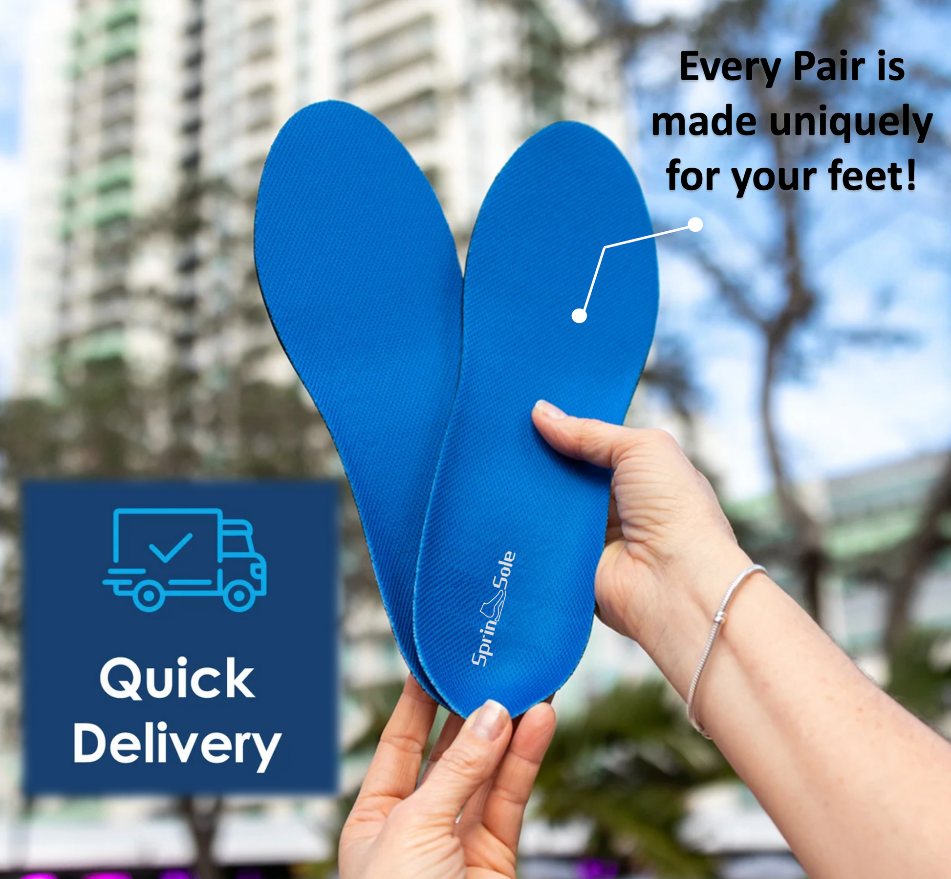 SprinSole custom orthotics quick delivery within one week