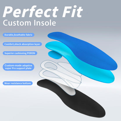 SprinSole Omni Custom Insoles | pain-relief orthotics with EXTRA arch-support